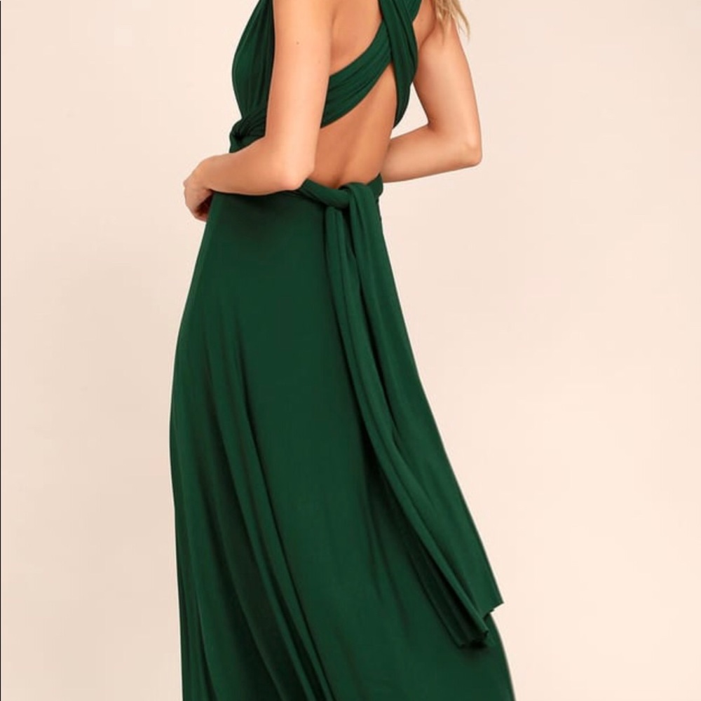 Tricks of the Trade Forest Green Maxi Dress